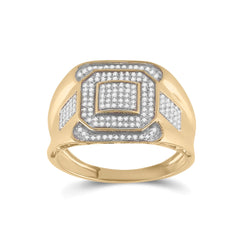 1/2CTW-DIA MICRO-PAVE MENS RING