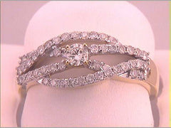 1/2CTW-DIA 1/8CT-CRD BRIDAL RING