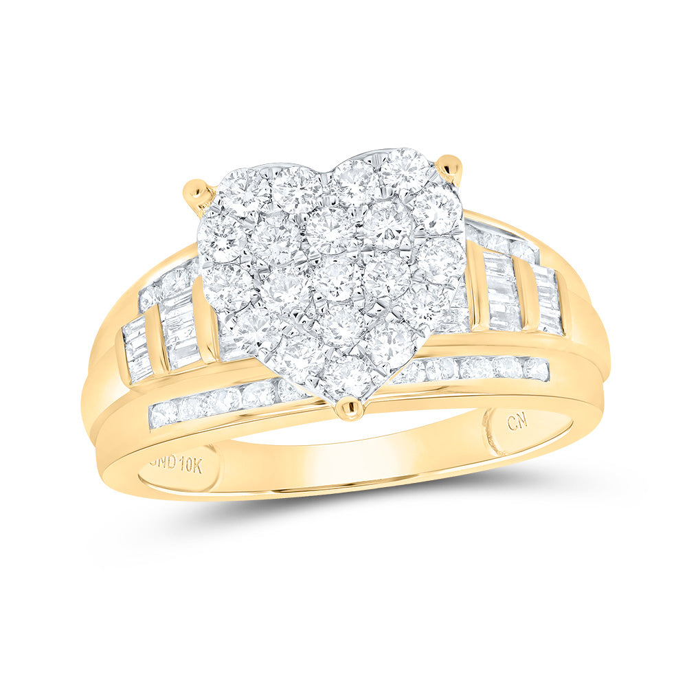 1CTW-DIA HEART RING-S6