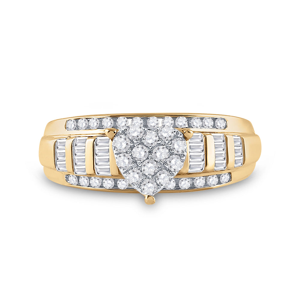 1/2CTW CINDY HEART RING