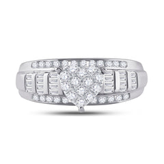 1/2CTW DIA CINDY HEART RING