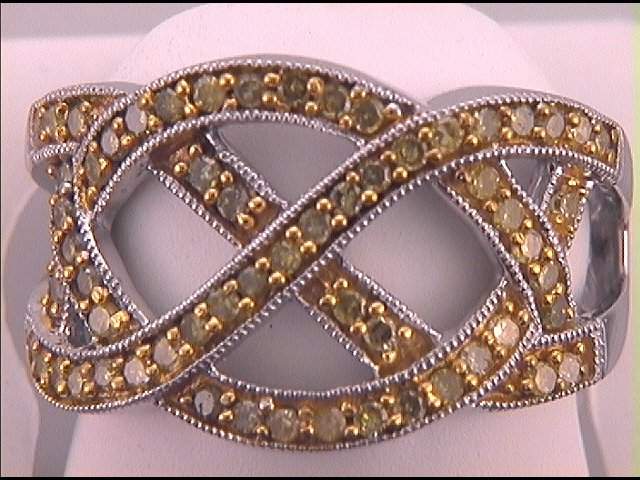 1/2CTW-DIA FASHION YELLOW RING