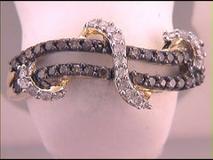 1/2CTW-DIA NATURAL BROWN RING