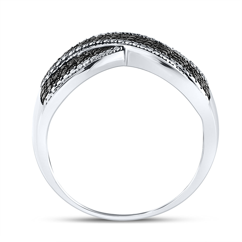 1/6CTW-DIA FASHION BLACK RING