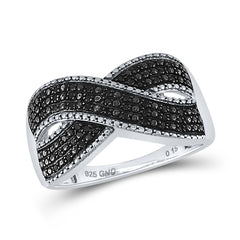 1/6CTW-DIA FASHION BLACK RING