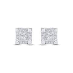 1/20CT-DIA P3 MICRO-PAVE UNISEX EARRING