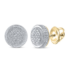 1/10CT-DIA P3 MICRO-PAVE UNISEX  EARRING
