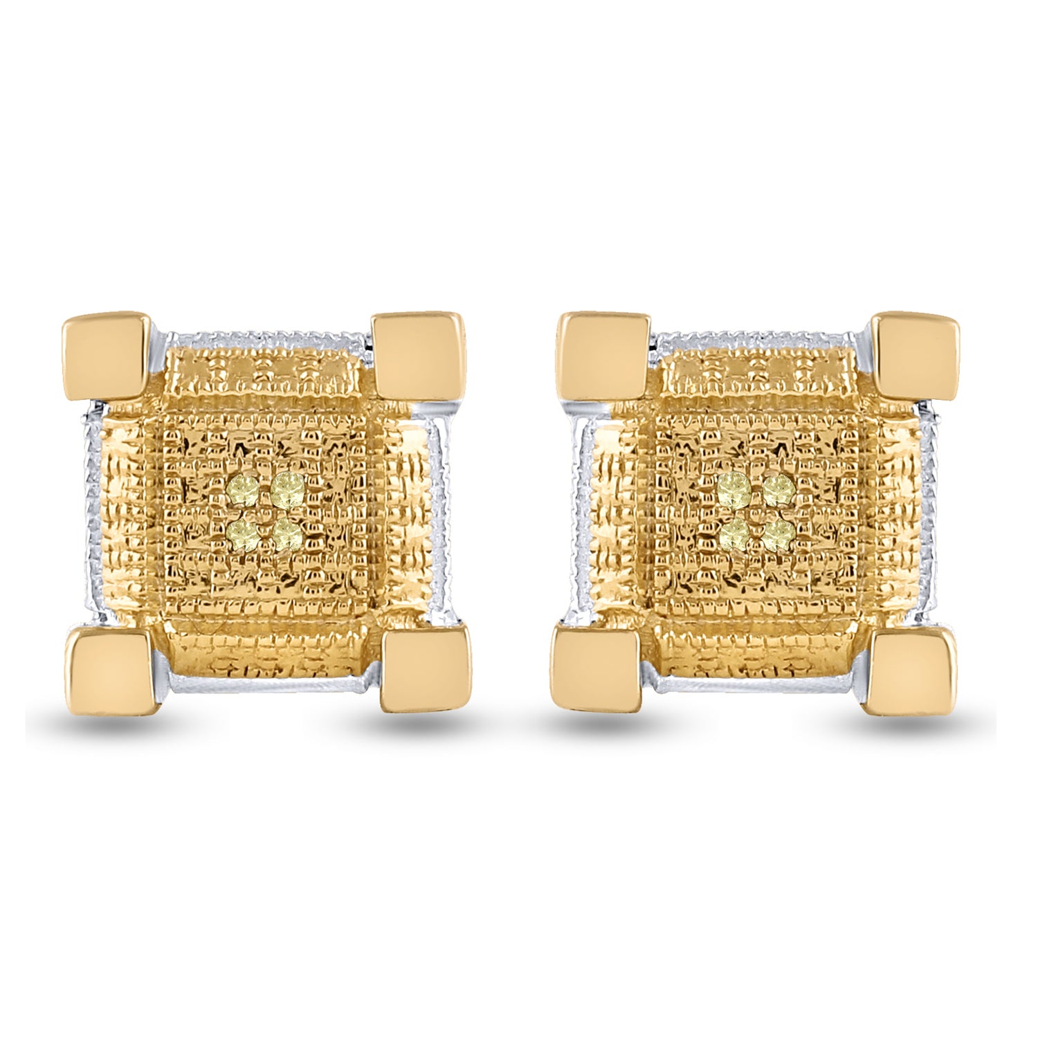 0.03CTW-DIA MICRO-PAVE EARRINGS