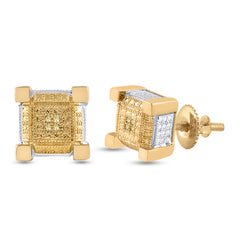 0.03CTW-DIA MICRO-PAVE EARRINGS