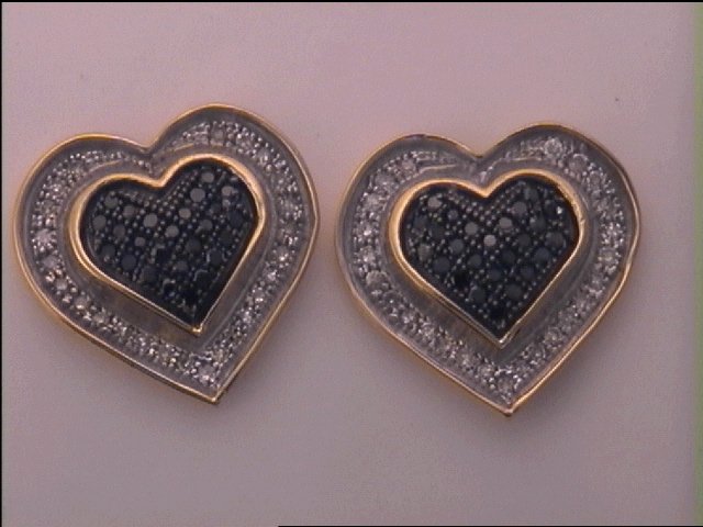 1/3CT-DIA P3 GIFT HEART MICRO-PAVE EARRINGS