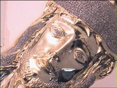 3  CT-DIA MICRO-PAVE JESUS MENS CHARM