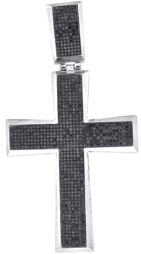 2  1/3CT-DIA MENS CROSS CHARM