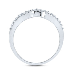 14kt White Gold Womens Round Diamond Bridal Wedding Engagement Ring Band Set 1.00 Cttw
