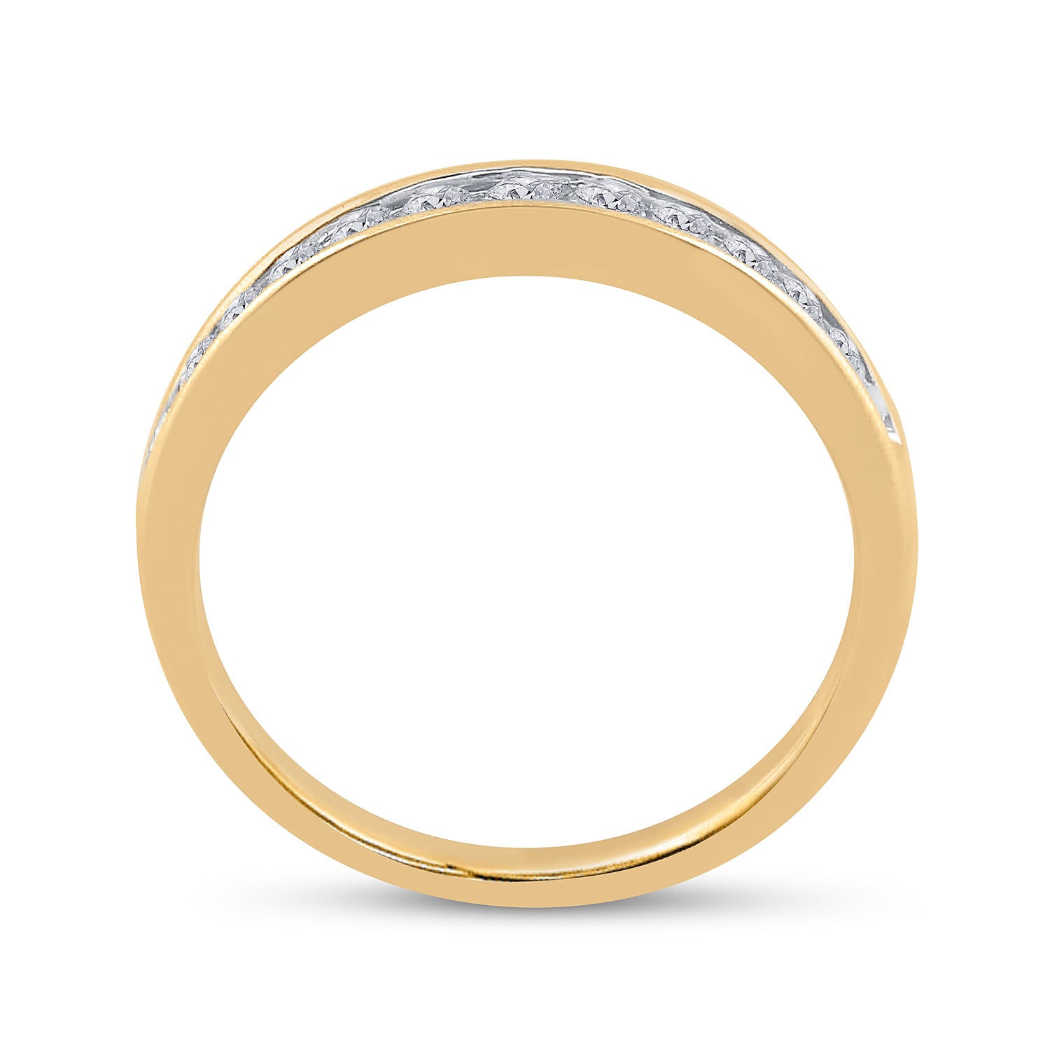 14kt Yellow Gold Womens Princess Diamond Bridal Wedding Engagement Ring Band Set 1.00 Cttw