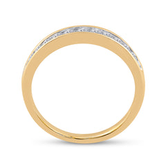 14kt Yellow Gold Womens Princess Diamond Bridal Wedding Engagement Ring Band Set 1.00 Cttw
