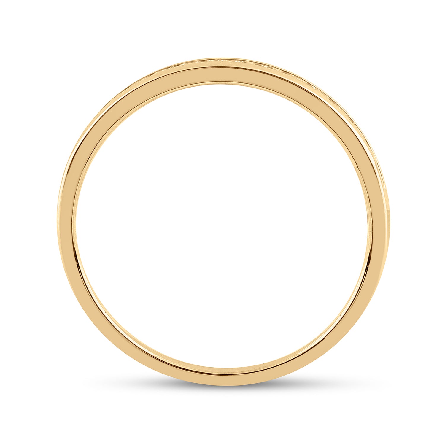 14kt Yellow Gold Womens Round Diamond Wedding Band Ring 1/6 Cttw