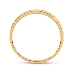 14kt Yellow Gold Womens Round Diamond Wedding Band Ring 1/6 Cttw
