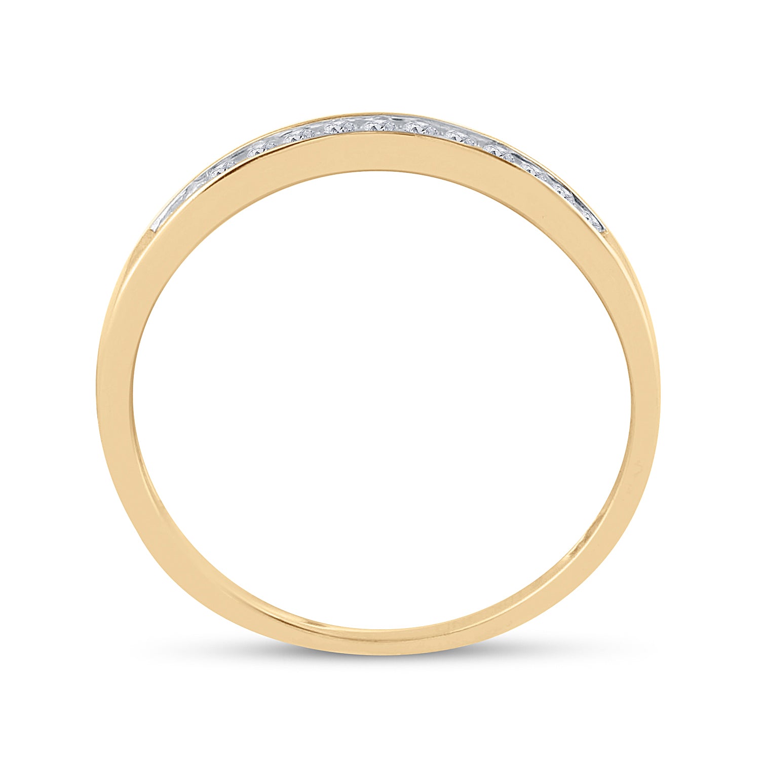 10kt Yellow Gold Womens Princess Diamond Bridal Wedding Engagement Ring Band Set 1/2 Cttw