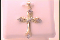 1/5CT-DIA CROSS PENDANT
