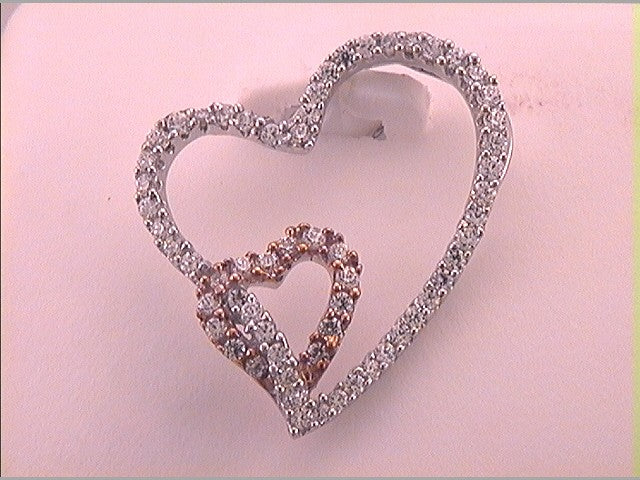 1/3CTW-DIA ANA M HEART PENDANT