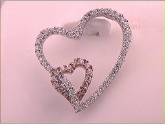 1/3CTW-DIA ANA M HEART PENDANT