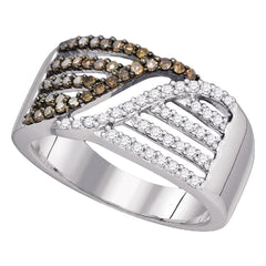 1/2CTW-DIA BRIDAL BROWN RING