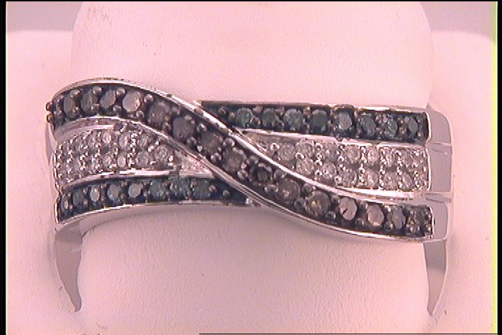 1/2CTW-DIA FASHION BLUE BAND