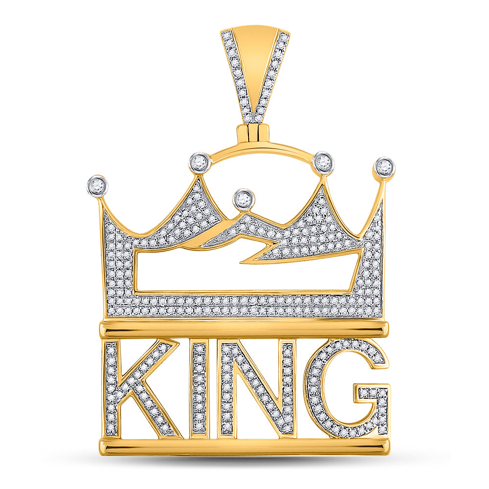 7/8CT-DIA P1P2 KING MENS CHARM