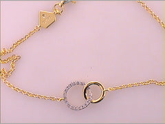 1/12CTW-DIA BRACELET--LARGE INTERLOCKING CIRCLES