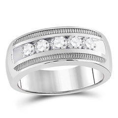 1 CTW-DIA CN  ACCUSET MENS RING
