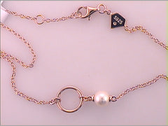 1 1/4CTW-DIA BRACELET-LARGE PEARL CHARM BRACELET