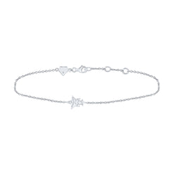1/20CTW-DOUBLE STAR DIA BRACELET