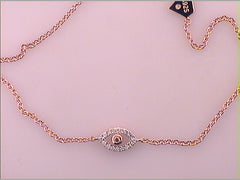 1/10CTW-DIA EVIL EYE BRACELET