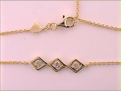 1/10 CTW-TRIPLE SET DIA BRACELET