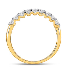 1/2CTW-DIA ANA M FASHION HIGH LADIES WEDDING BAND