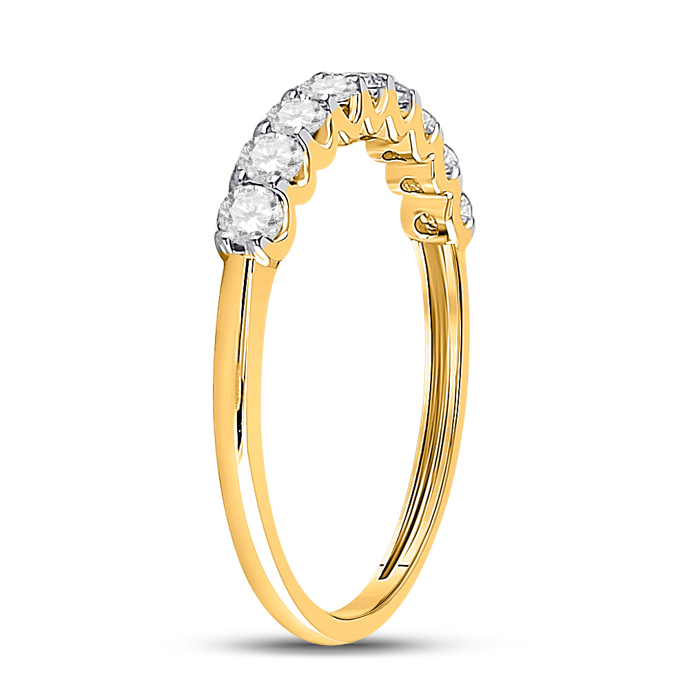 1/2CTW-DIA ANA M FASHION HIGH LADIES WEDDING BAND