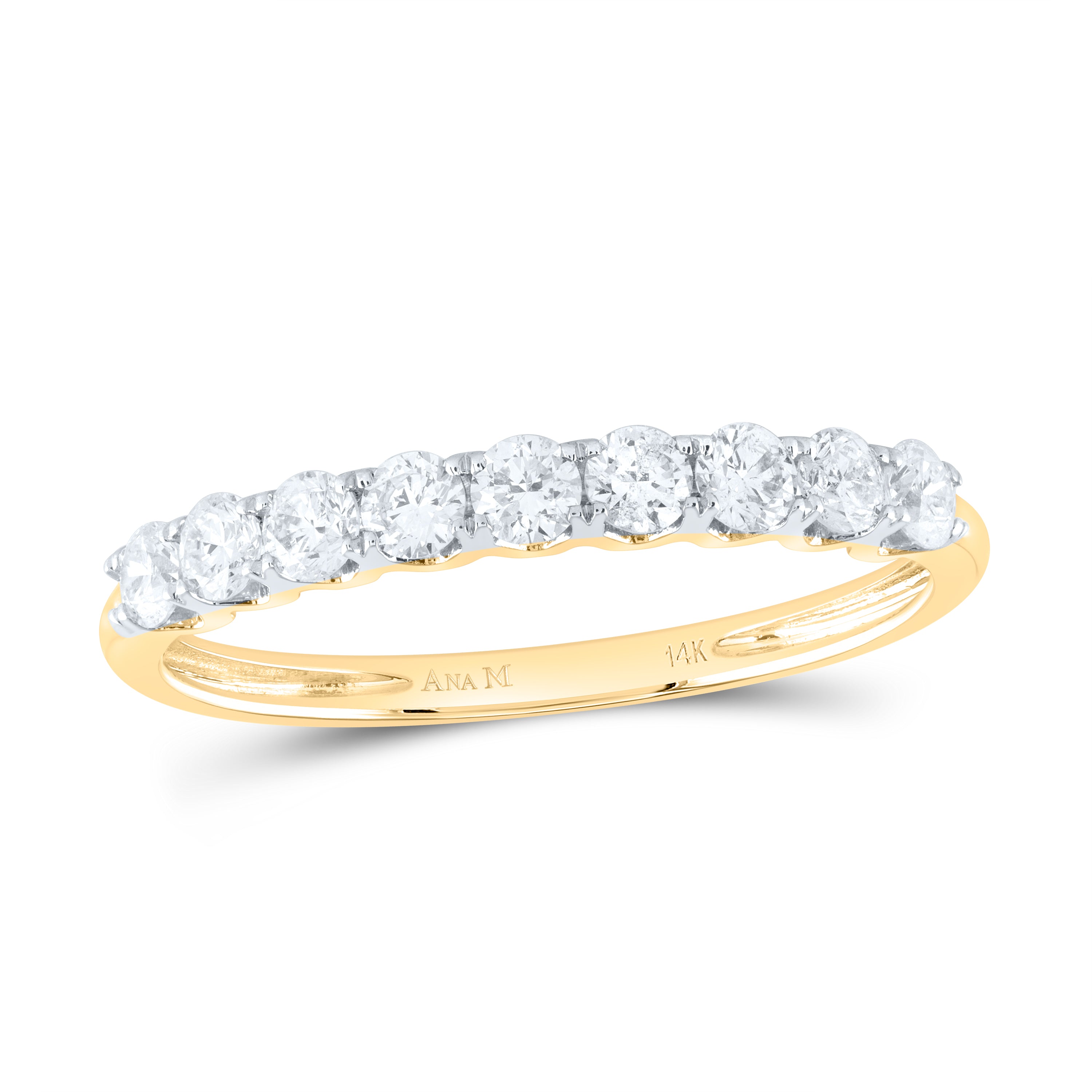 1/2CTW-DIA ANA M FASHION HIGH LADIES WEDDING BAND