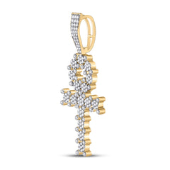 1CTW-DIA ANKH CROSS Mens CHARM