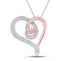 1/6CTW-DIA P1P2 HEART PENDANT