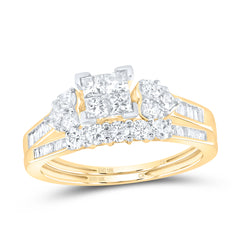 1CTW- DIA CN TESSERA INVISIBLE BRIDAL SET