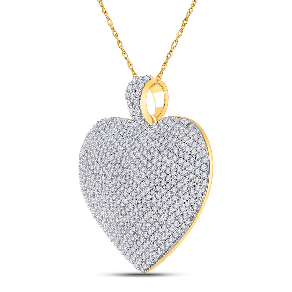 2CTW-DIA HEART PENDANT