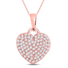 3/8CTW-DIA CN HEART PENDANT