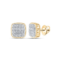 1CTW-DIA CN FASHION SQUARE EARRING