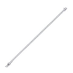 14K White Gold 6 CTW-Natural Diamond Tennis Bracelet 10.57 Gram