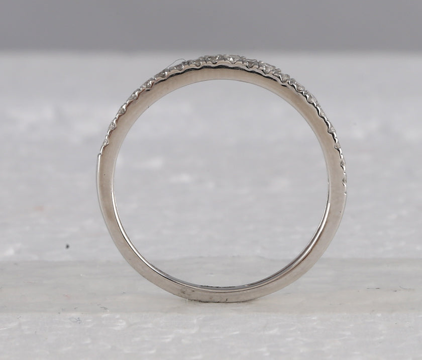 10kt White Gold Womens Round Diamond Bridal Wedding Engagement Ring Band Set 1.00 Cttw