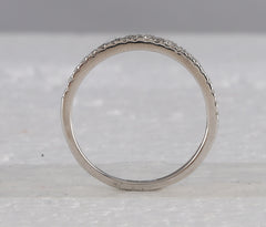 10kt White Gold Womens Round Diamond Bridal Wedding Engagement Ring Band Set 1.00 Cttw
