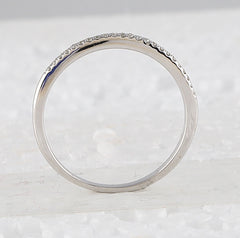 10kt White Gold Womens Round Diamond Bridal Wedding Engagement Ring Band Set 1/2 Cttw (Certified)