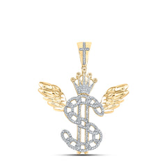 1/2CTW-DIA P1P2 MENS DOLLER CHARM