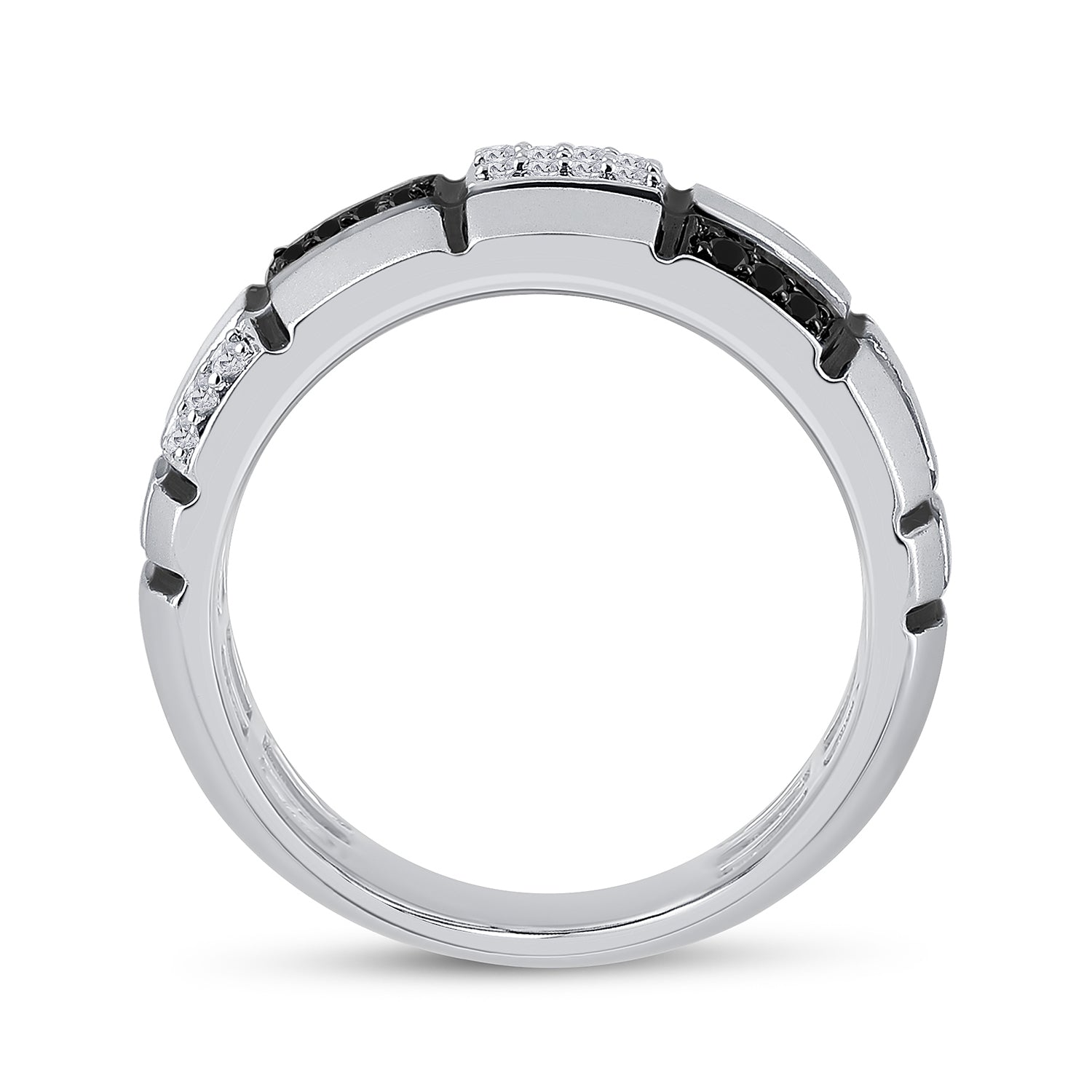 1/6CTW-DIA 1/20CT-SAPPHIRE BLACK DIAMOND RING