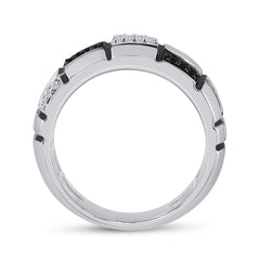 1/6CTW-DIA 1/20CT-SAPPHIRE BLACK DIAMOND RING